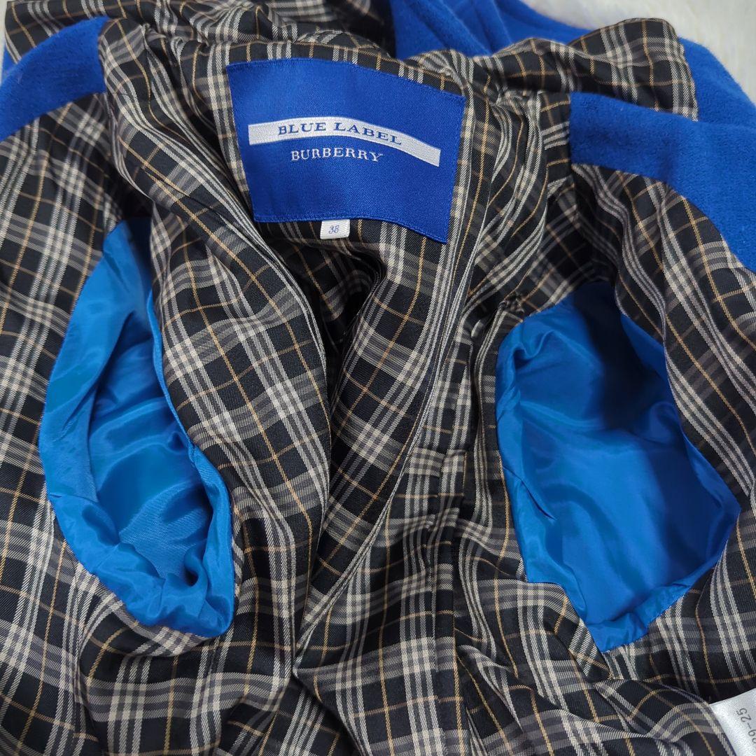 美品　BURBERRY BLUE LABEL ダッフルコート　ノバチェック　 М