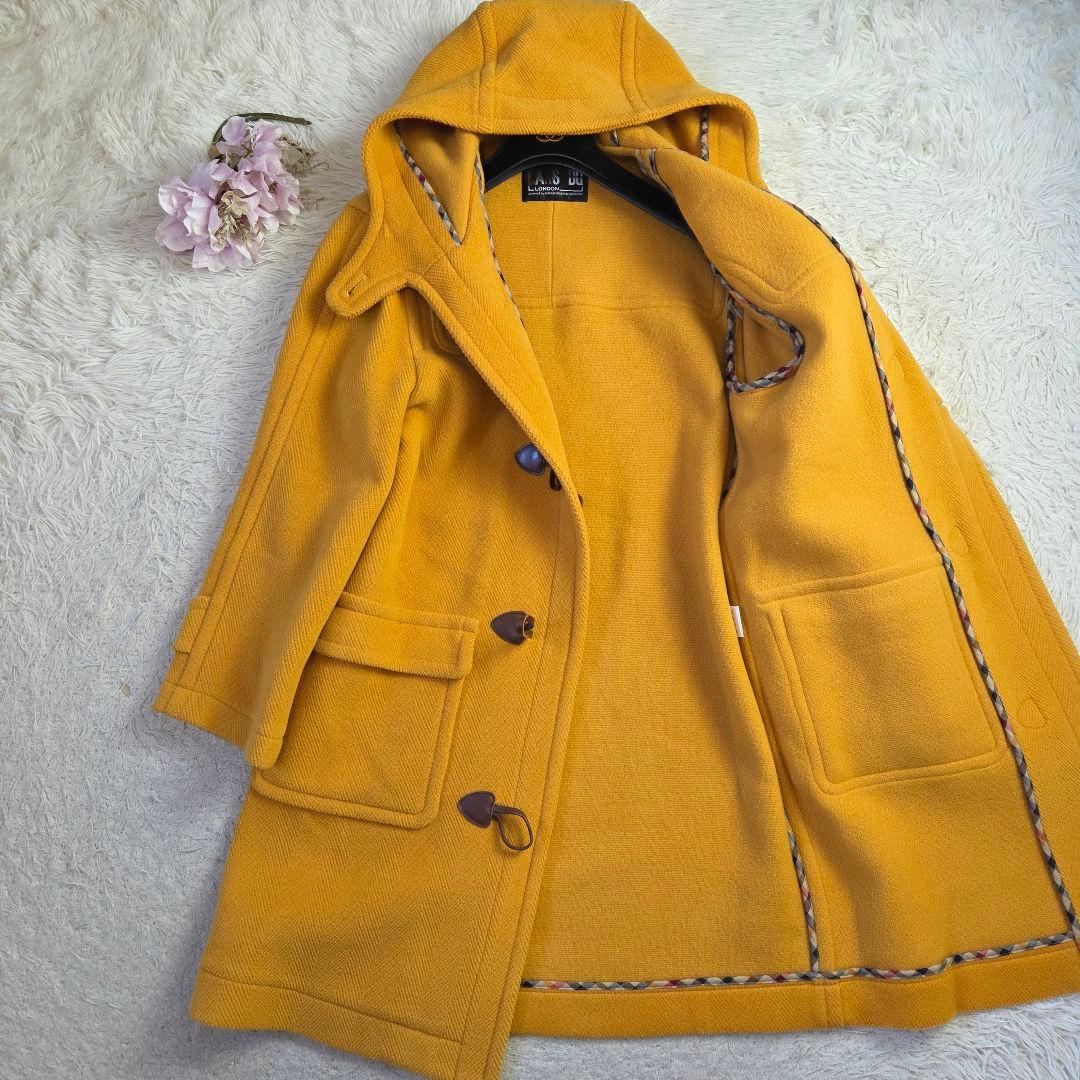 美品 ヴィンテージ DAKS ムーアブルック ダッフルコート ヘリンボーン M