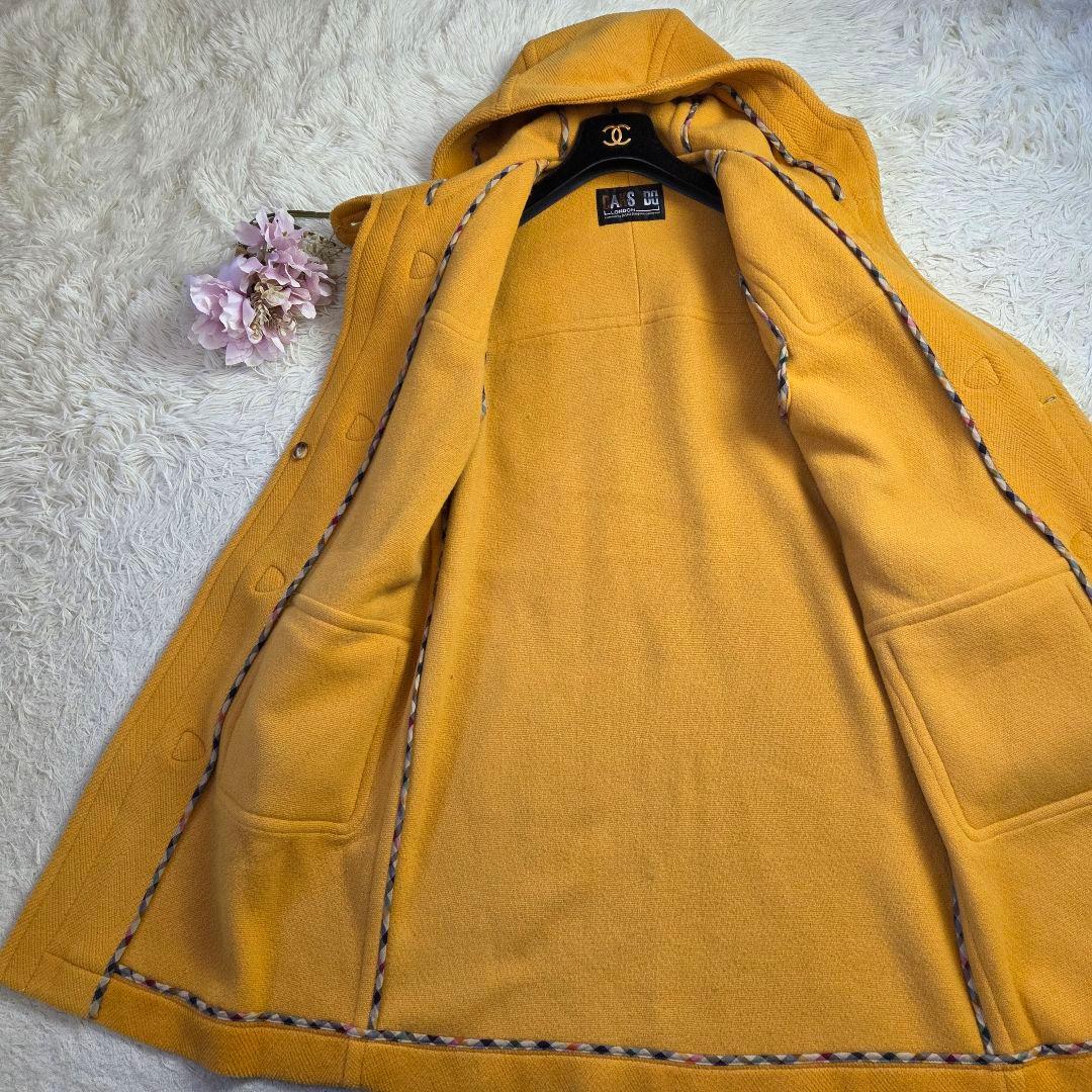 美品 ヴィンテージ DAKS ムーアブルック ダッフルコート ヘリンボーン M