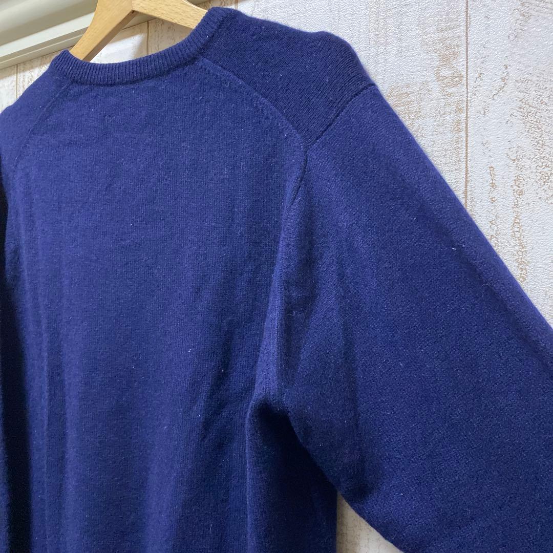 Ballantyne Vネックセーター カシミヤ 80年代 左脇小穴あり