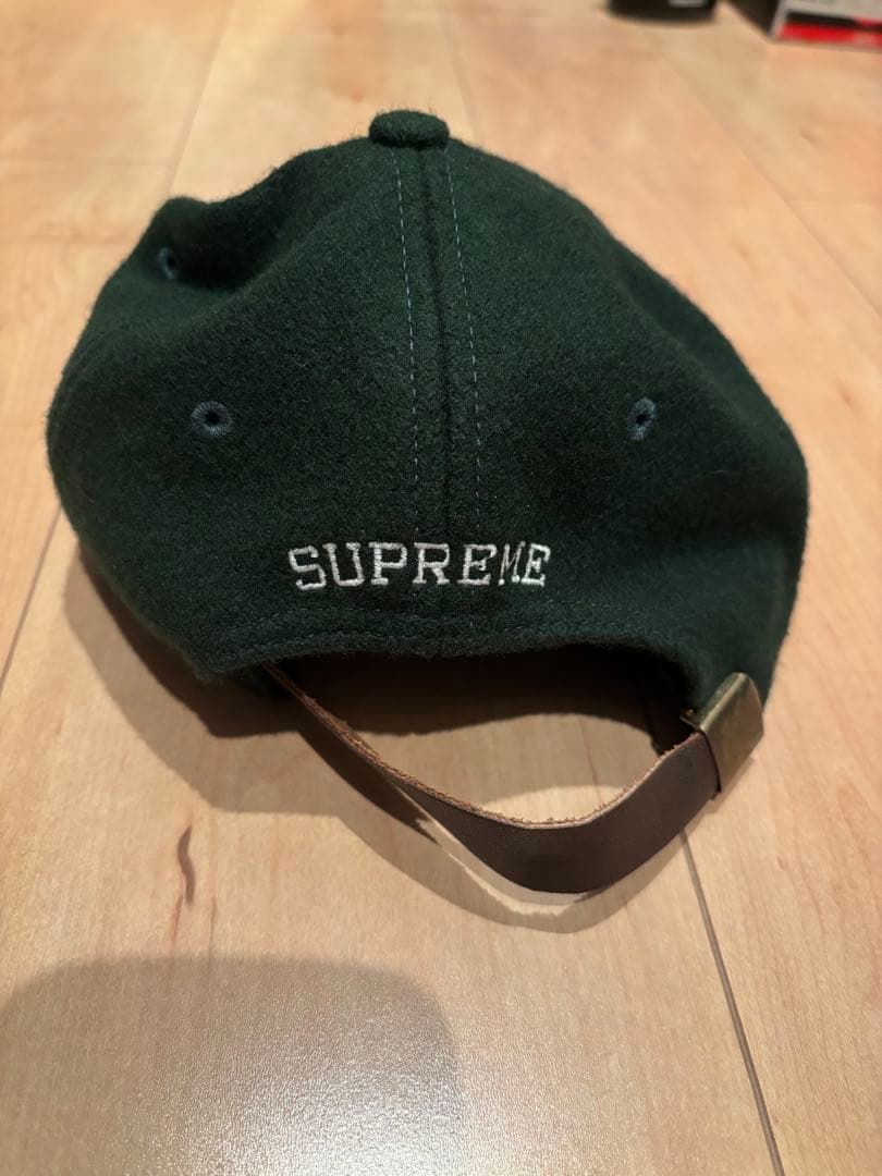 Supreme Suede S Logo 6 Panel 緑キャップ Ｓロゴ