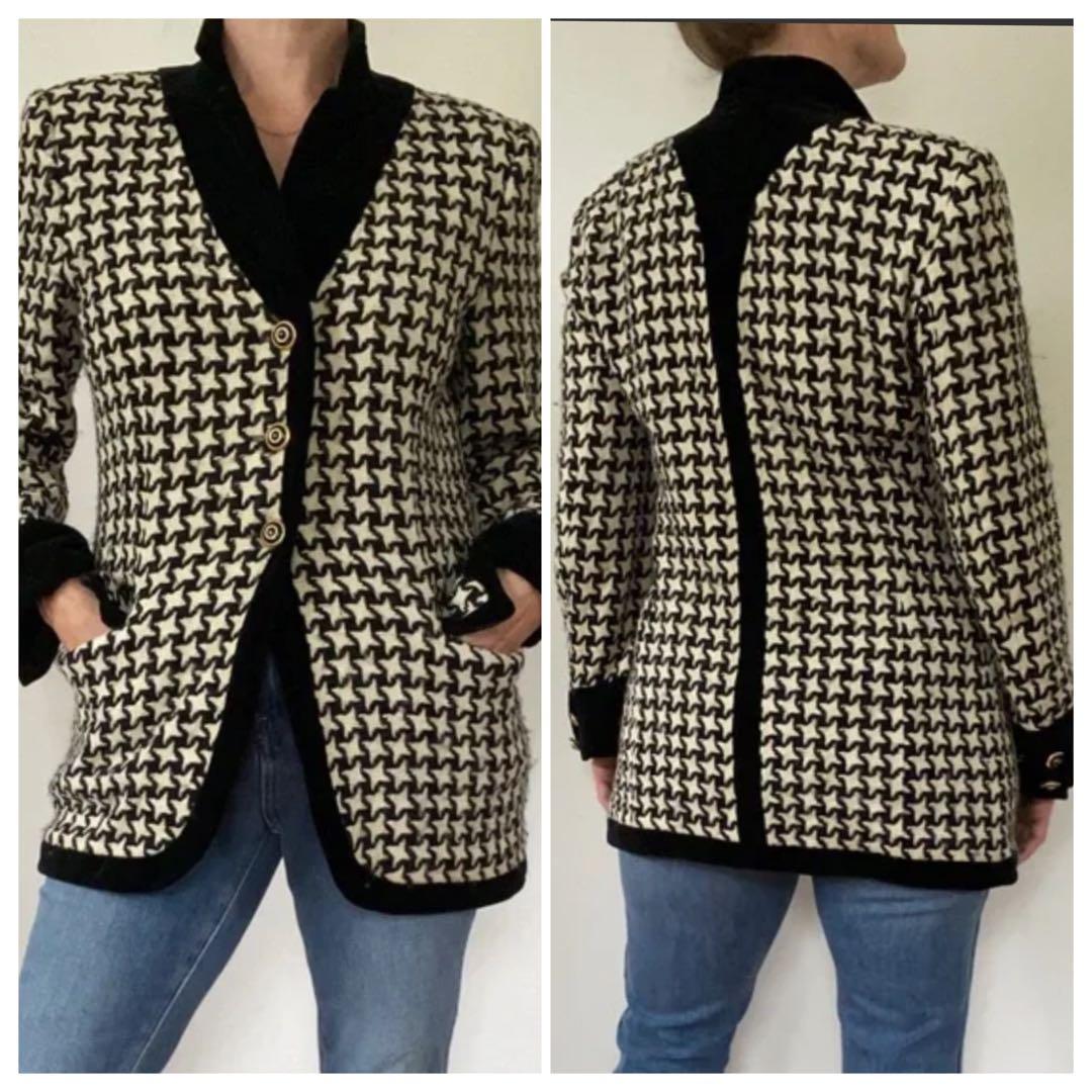 escada エスカーダ　千鳥格子　ウールジャケット　サイズ36