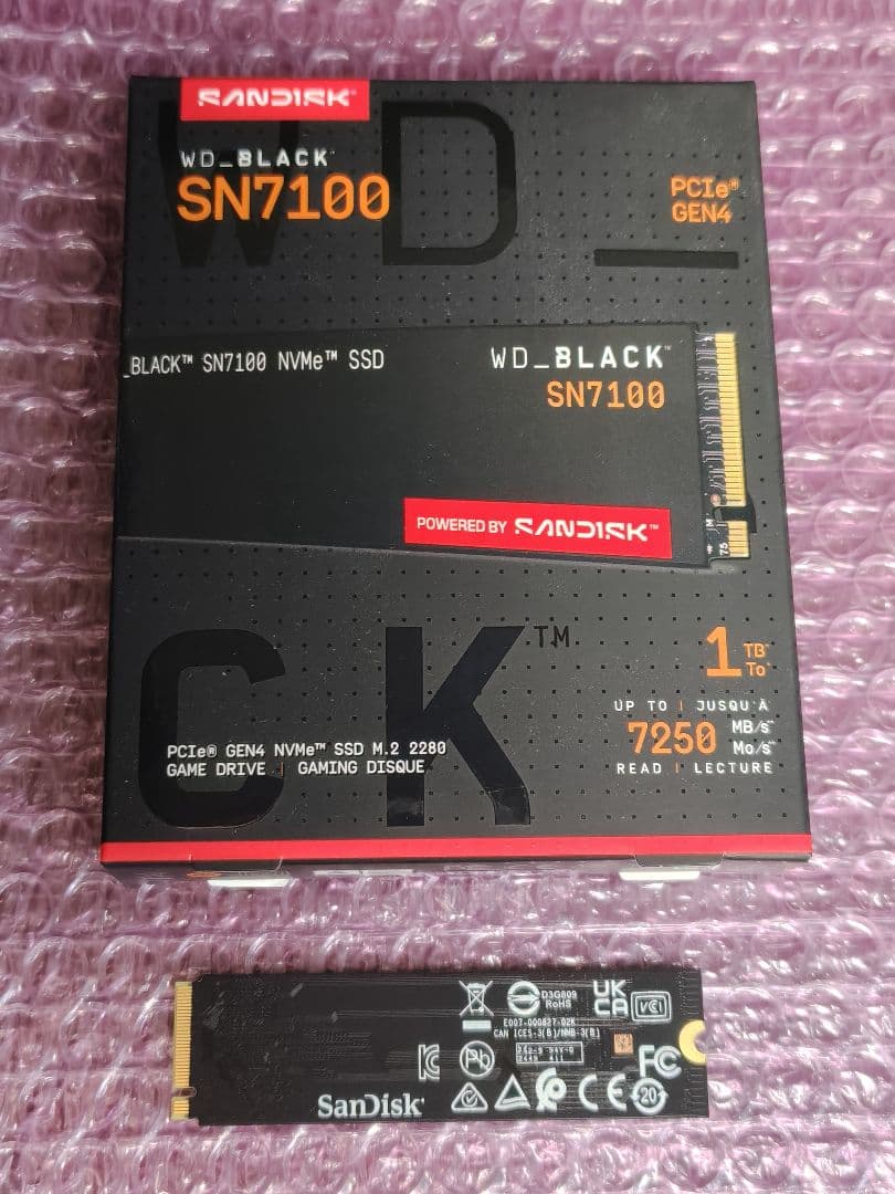 内蔵型SSD SANDISK WD_BLACK SN7100 1TB NVMe SSD