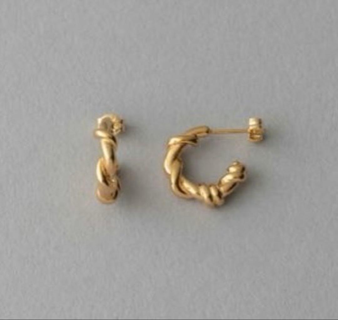 ete K18ポスト ツイストピアス