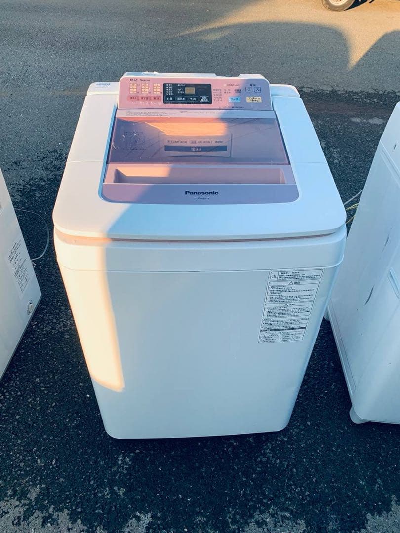 送料設置無料　Panasonic 全自動電気洗濯機　NA-FA80H1