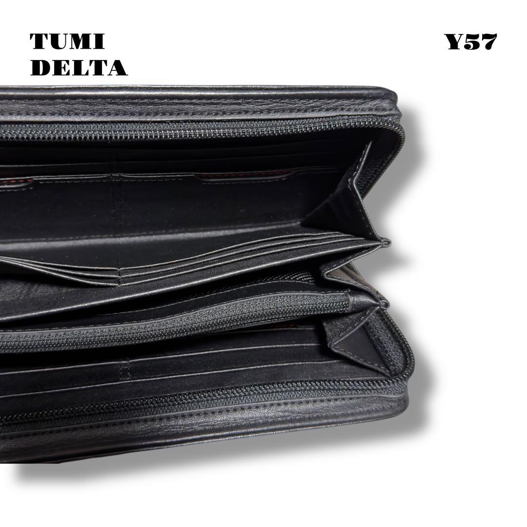 ★限定出品★ TUMI ジップ アラウンド ラージ トラベル ウォレット 黒 革