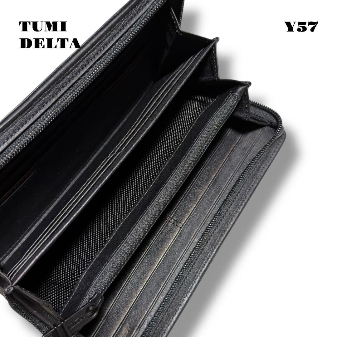 ★限定出品★ TUMI ジップ アラウンド ラージ トラベル ウォレット 黒 革