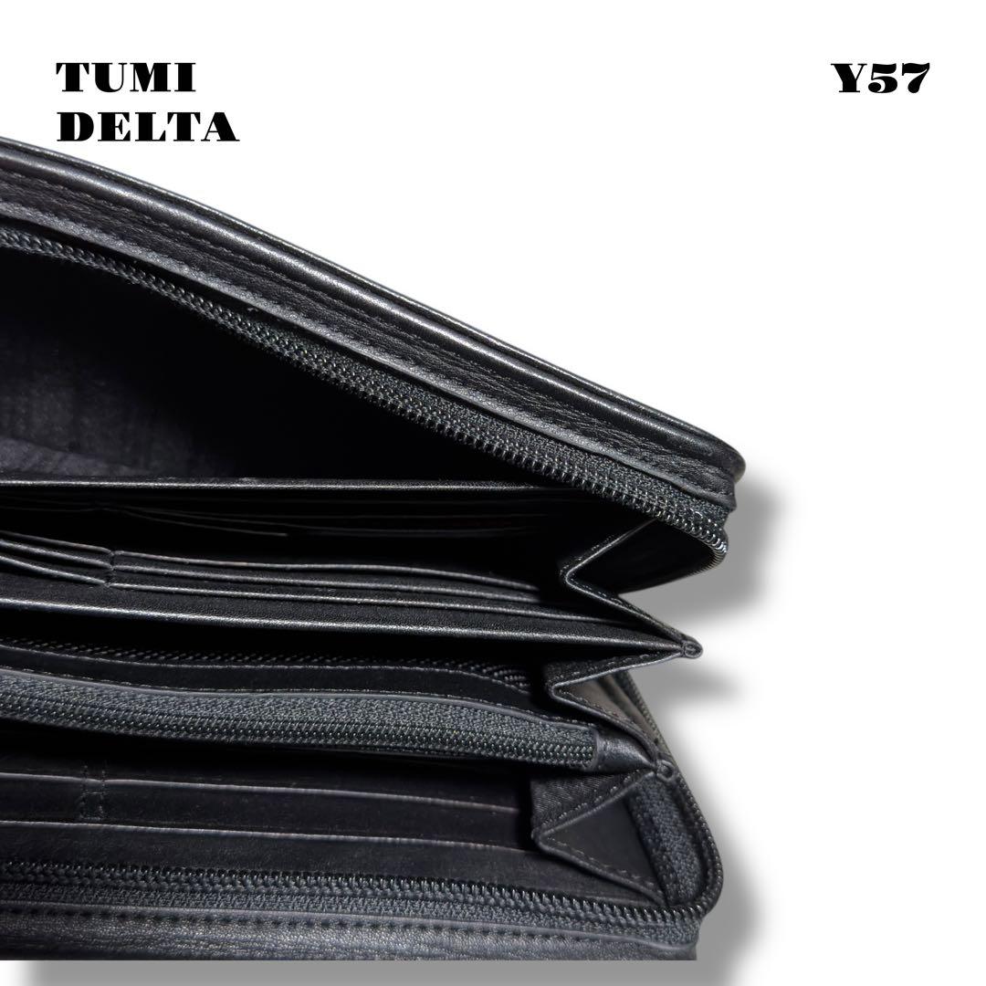 ★限定出品★ TUMI ジップ アラウンド ラージ トラベル ウォレット 黒 革