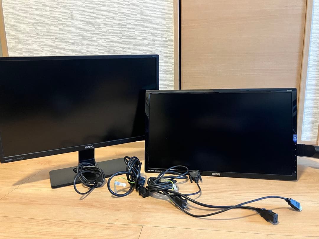 BenQ液晶モニター 2台セット（GW2470-B/GL2260-T）付属品多数