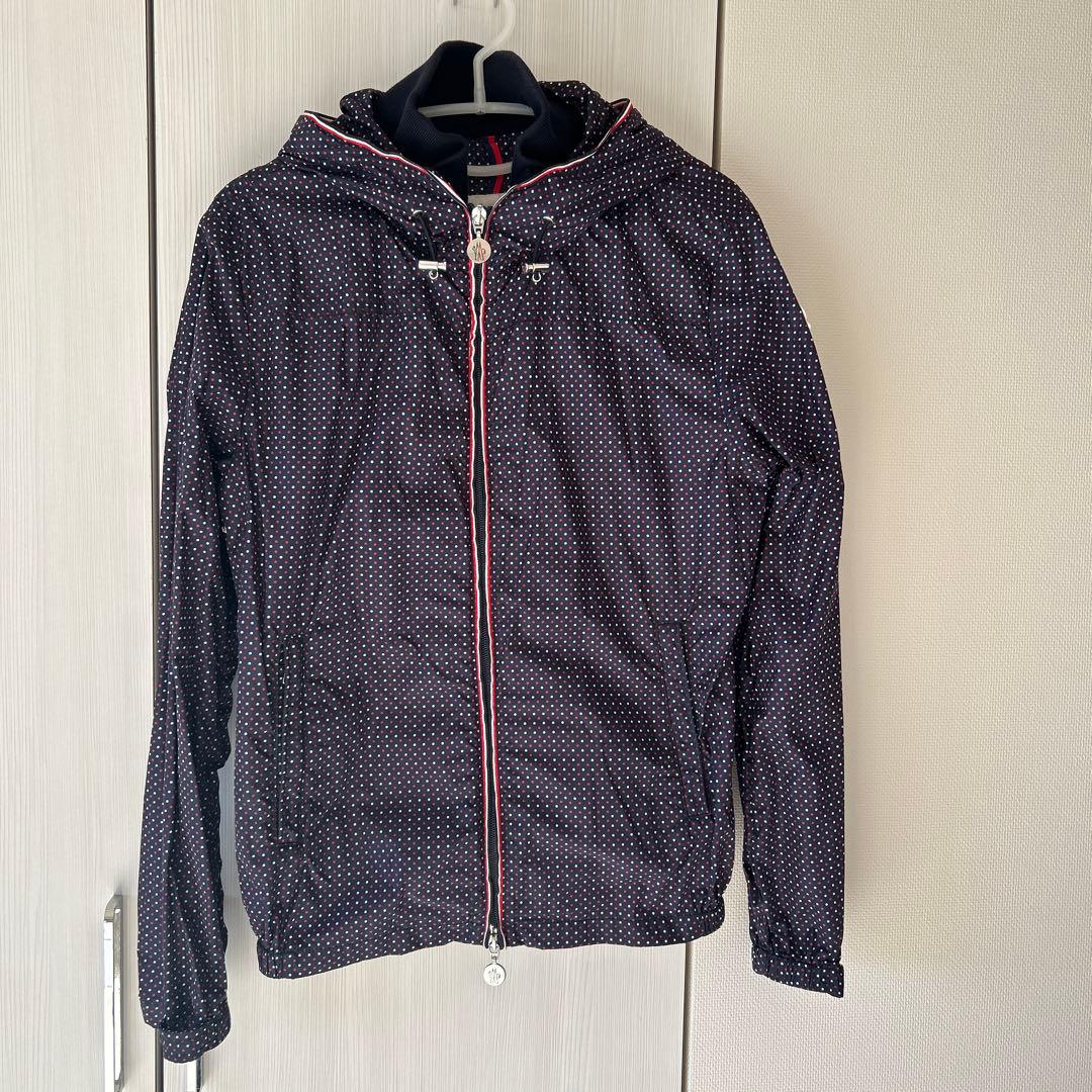 MONCLER モンクレール　メンズナイロンジャケット　ネイビードット　サイズM