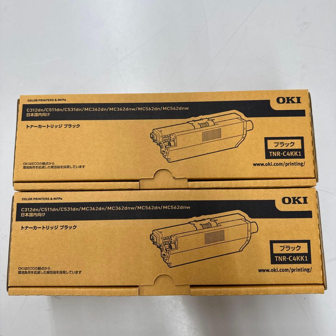 OKI ブラック トナーカートリッジ TNR-C4KK1 2本セット