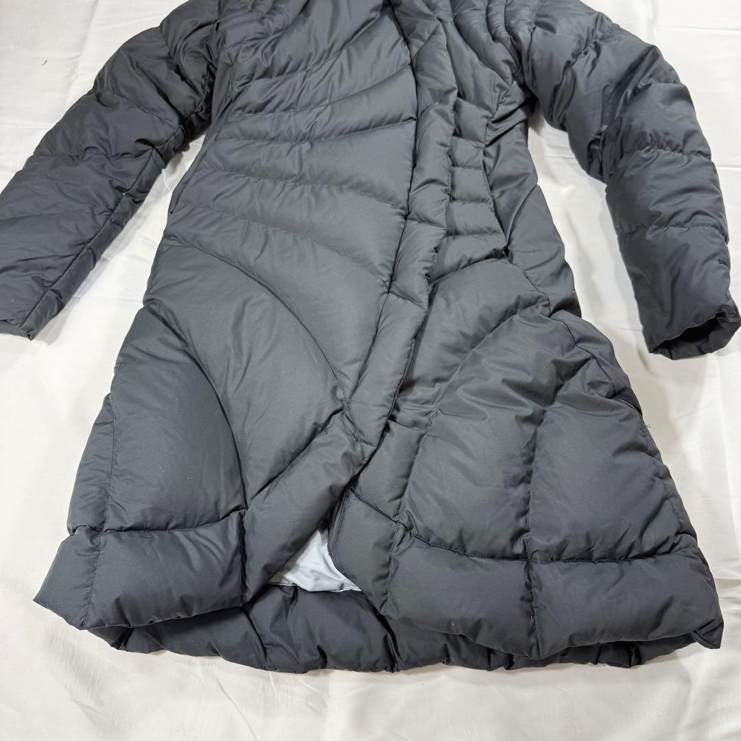 【美品】patagonia ロングダウンコート 変形ダウン レディースXS 黒