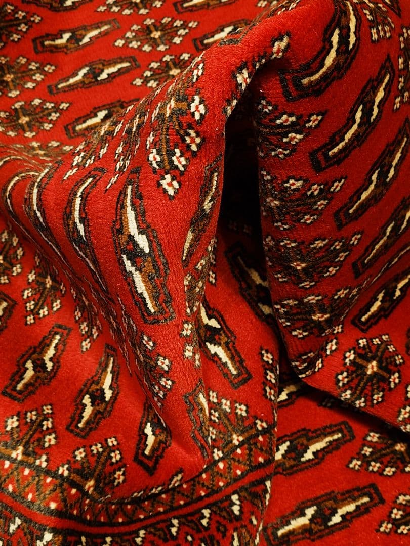 【ピジョンさま専用】ペルシャ絨毯　トルクメン　トライバルラグ　イラン手織り(9)