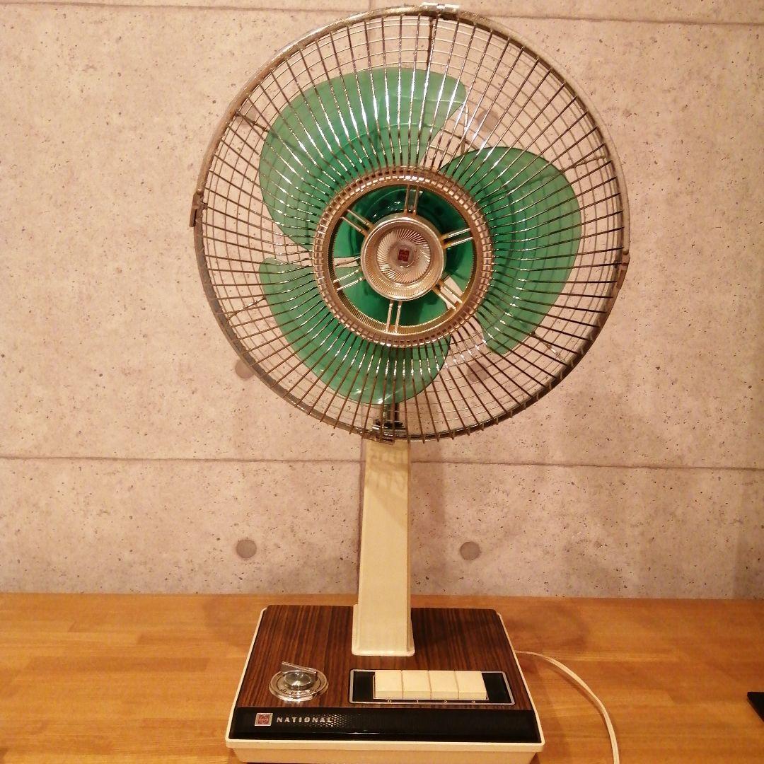 [未使用品] ナショナル　松風 F-30KA タイマーお座敷扇　ライトグリーン