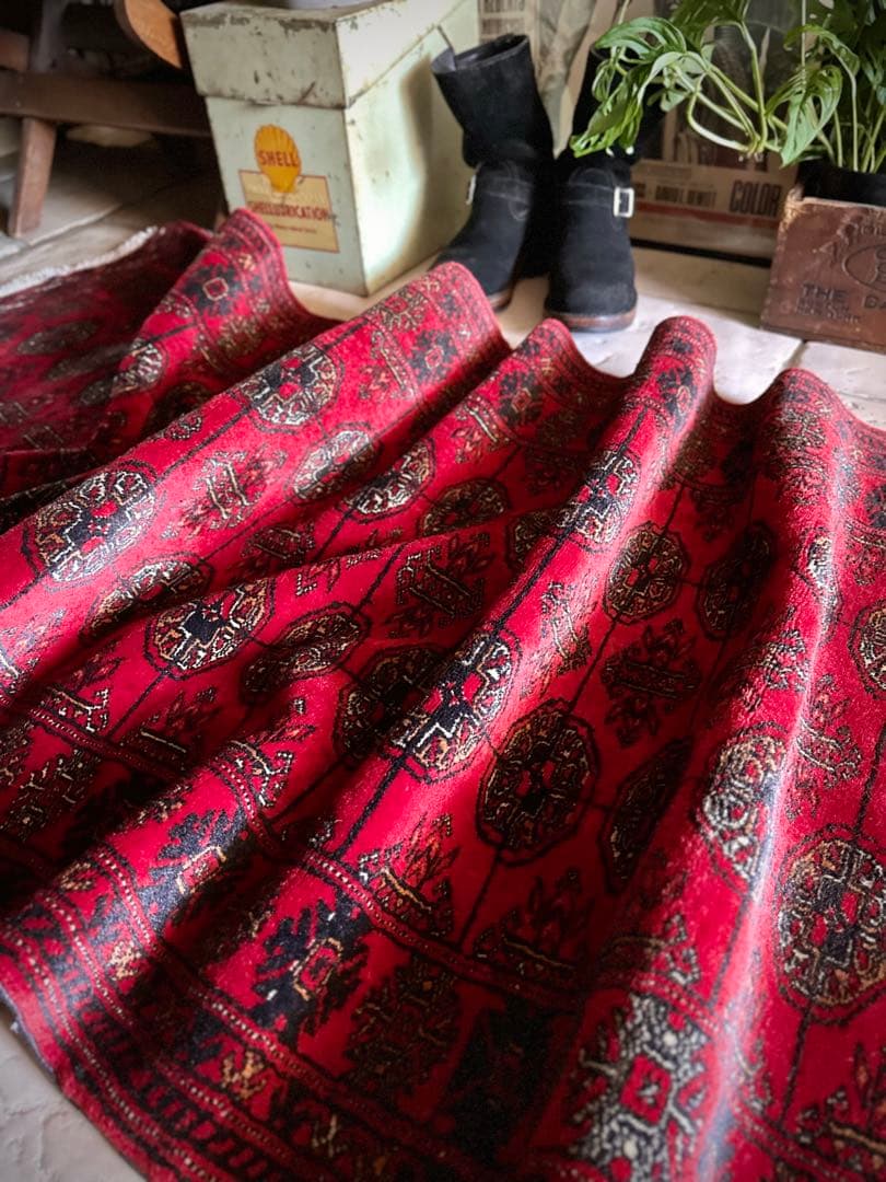 トライバルラグ　ヴィンテージラグ　トルクメン　ランナーサイズ　プリミティブアート