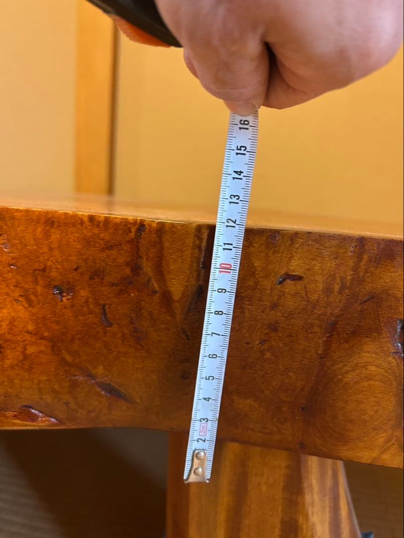 ち*ー様 【O-1288】一枚板 座卓 机 テーブル 昭和レトロ アンティーク