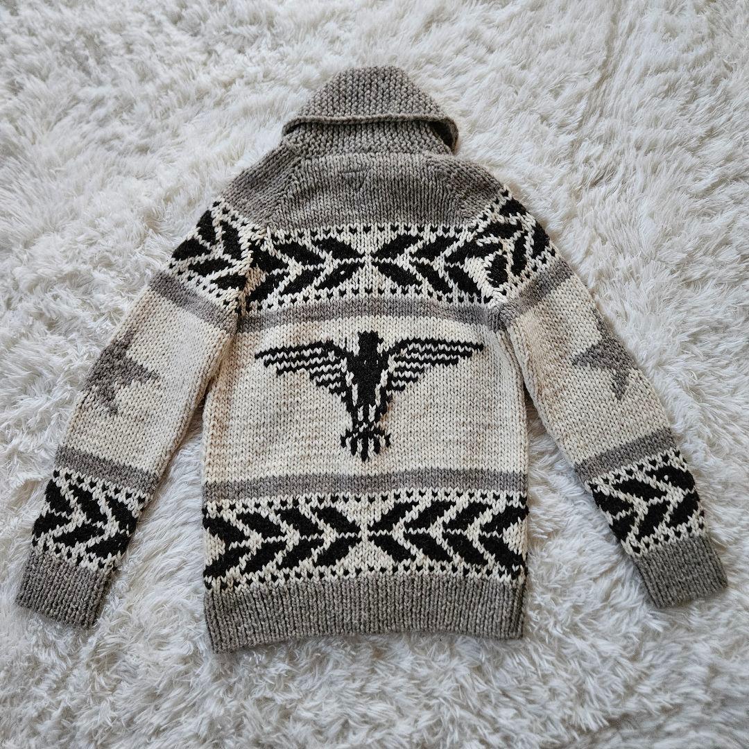 【RHC】美品 ロンハーマン カウチンニット 100%ウール イーグル Mサイズ