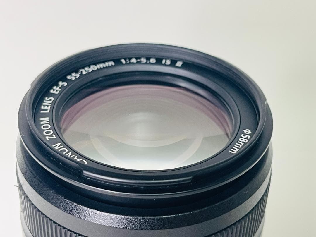 美品☘️キャノン EF-S 55-250mm 4-5.6 IS II 望遠レンズ