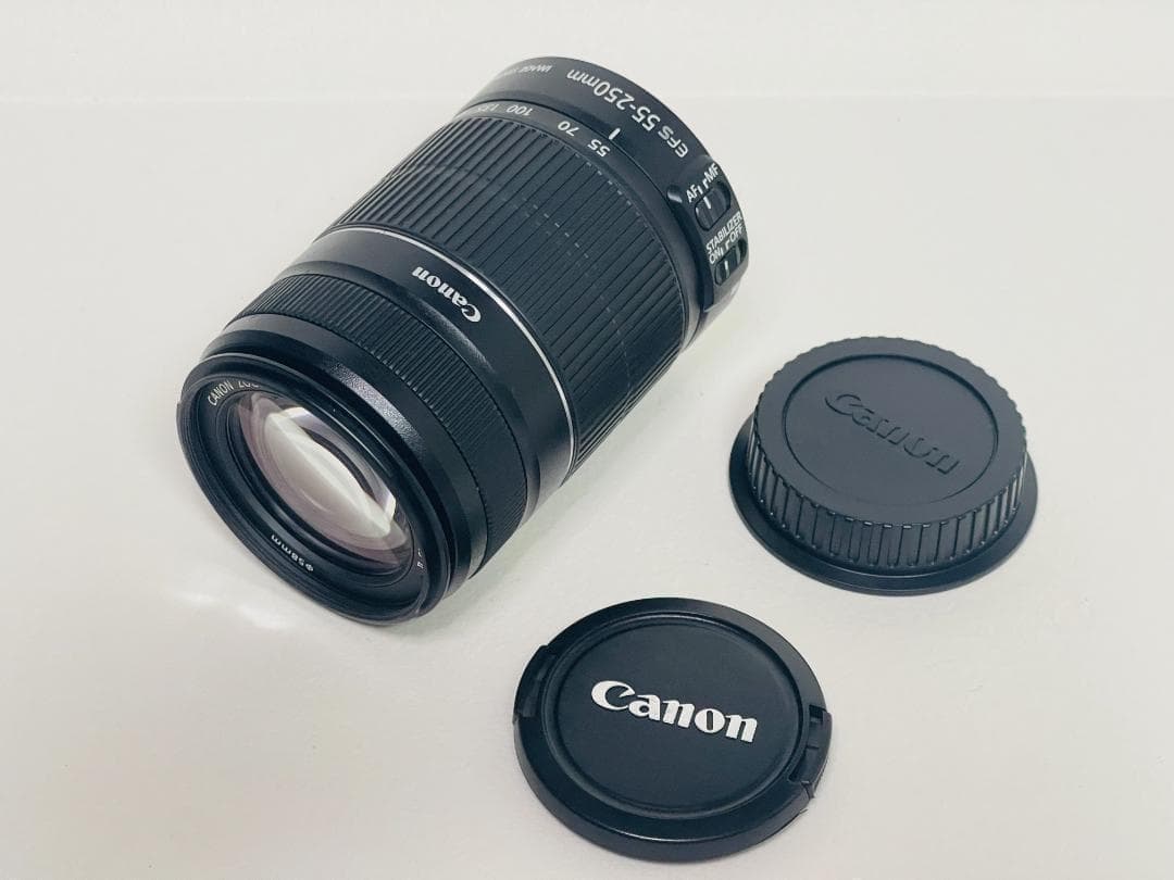 美品☘️キャノン EF-S 55-250mm 4-5.6 IS II 望遠レンズ