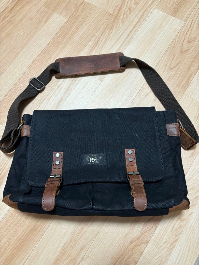 美品RRL ダブルアールエル キャンバス ショルダーバック