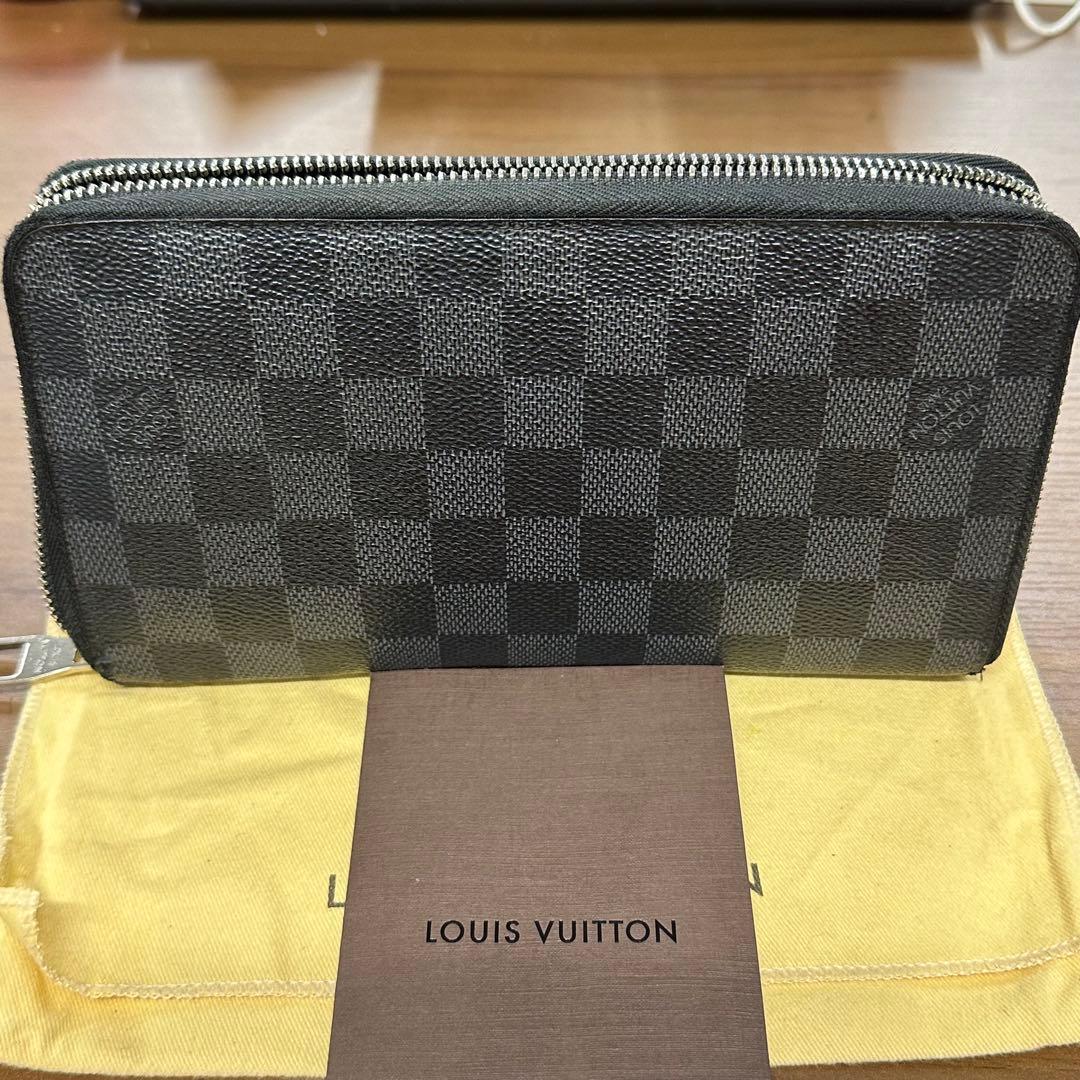 ルイヴィトン　ダミエ　グラフィット　長財布　ジッピーウォレット　オーガナイザー
