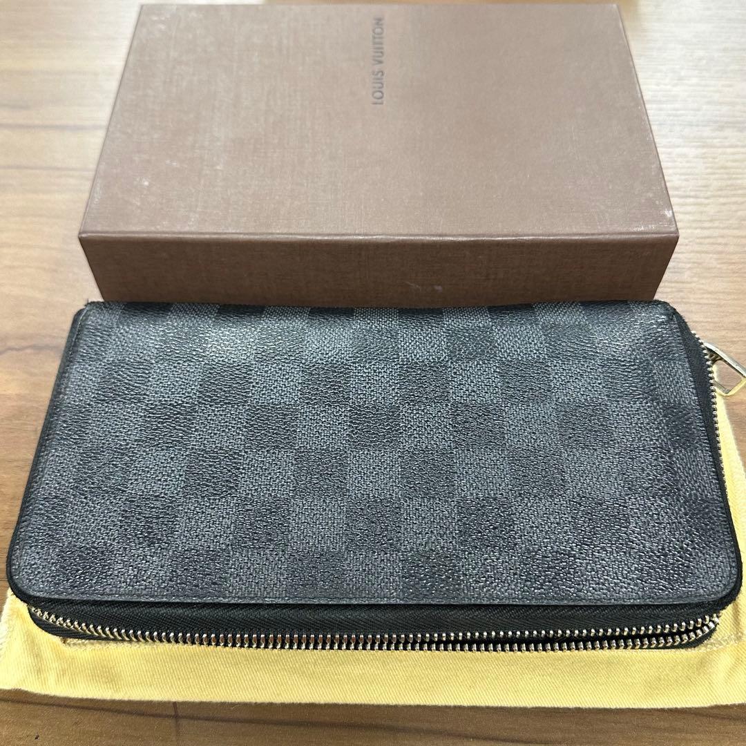 ルイヴィトン　ダミエ　グラフィット　長財布　ジッピーウォレット　オーガナイザー