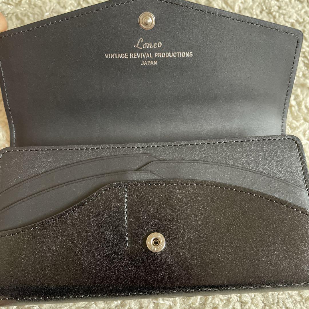 【新品未使用】 LONEO ロネオ 長財布 ブラック レザーウォレット