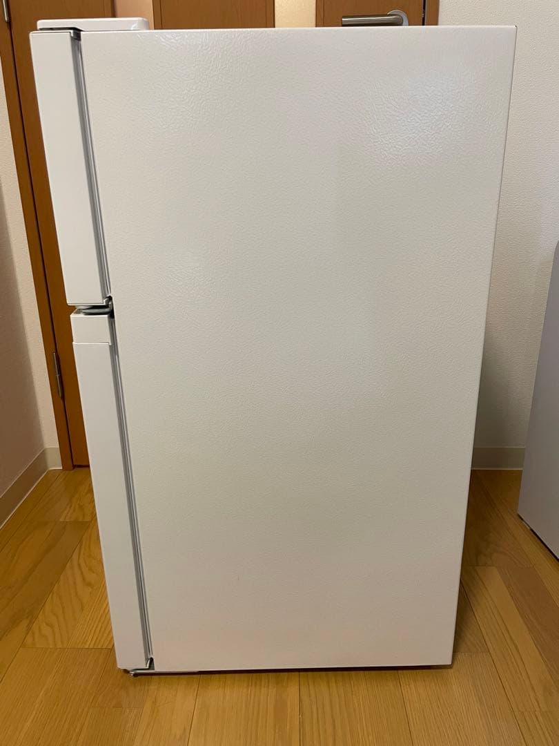 アイリスオーヤマPRC-B092D-W 稼働品ホワイト 2ドア冷蔵庫 程度良好