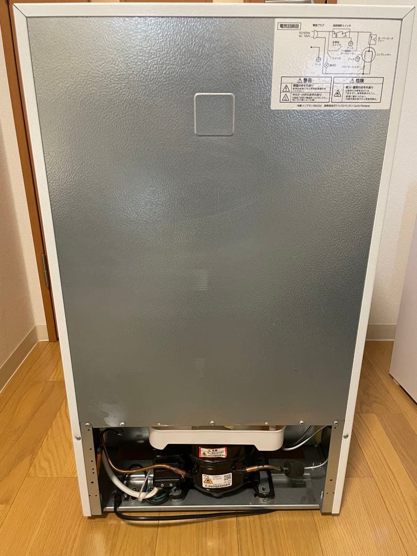 アイリスオーヤマPRC-B092D-W 稼働品ホワイト 2ドア冷蔵庫 程度良好