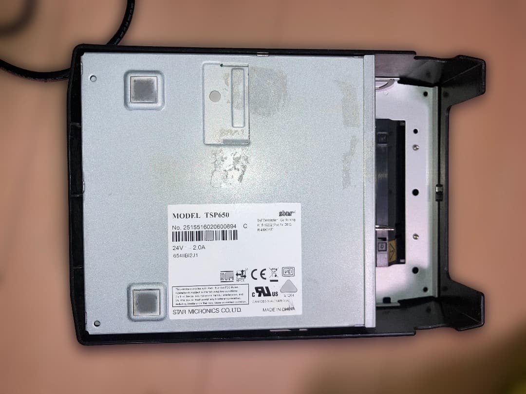 STARサーマルプリンター　TSP650II 　Bluetooth接続機