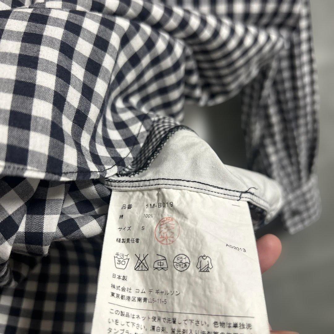 BLACK Comme des Garçons チェック柄シャツ S