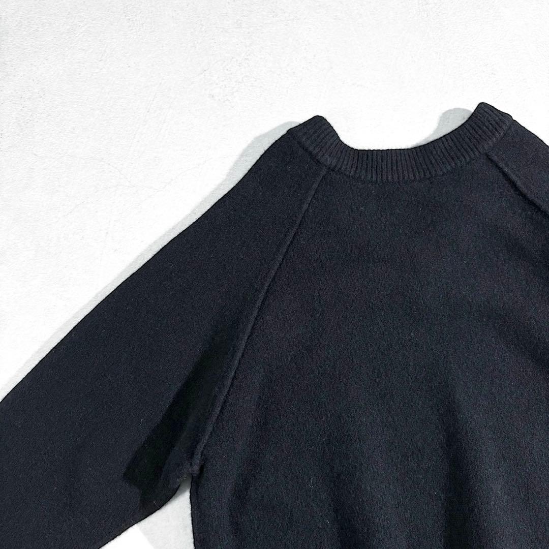 AP STUDIO ウールカシミヤVネックニット ブラック フリーサイズ 上質