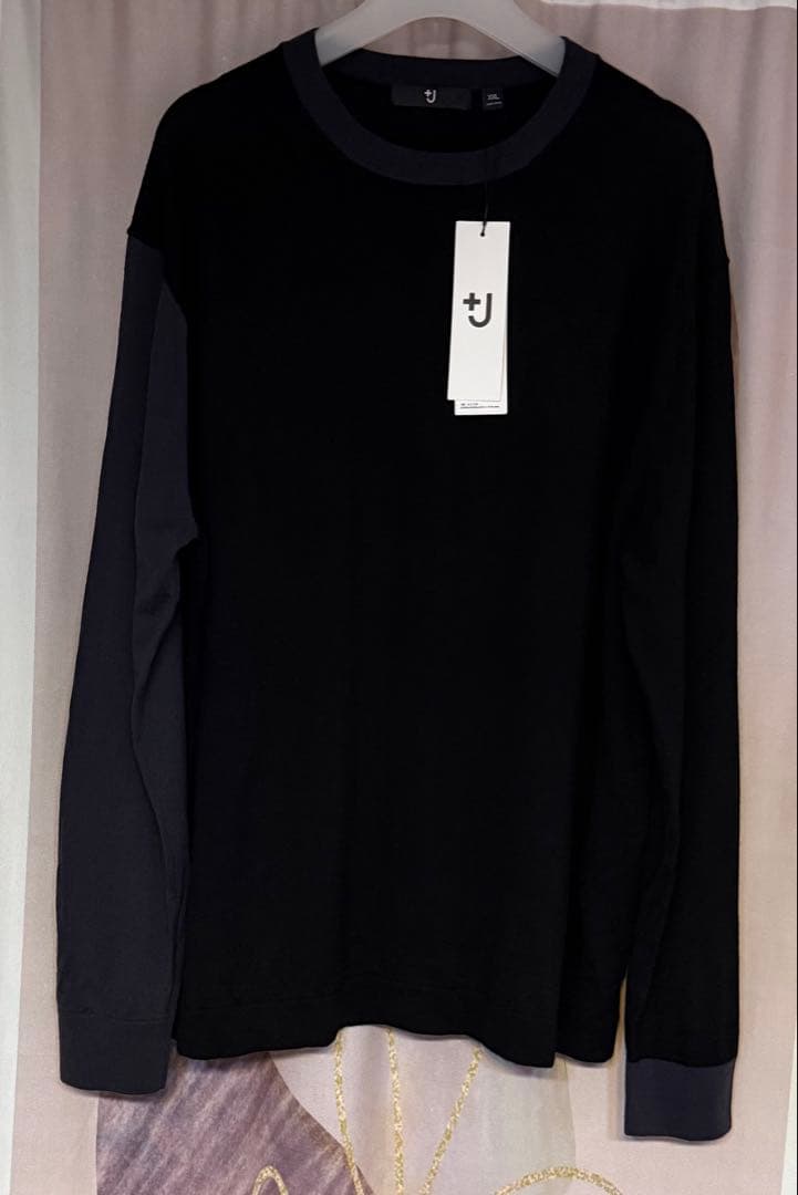 新品未使用 ユニクロ +J アシンメトリー カシミヤ100% クルーネックニット