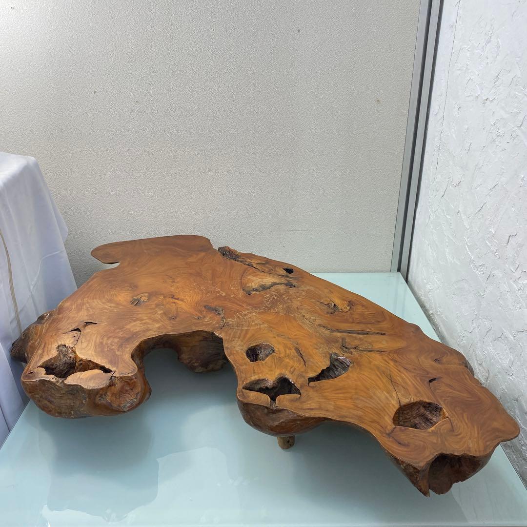 ☆茶台　花台　自然木　欅製☆