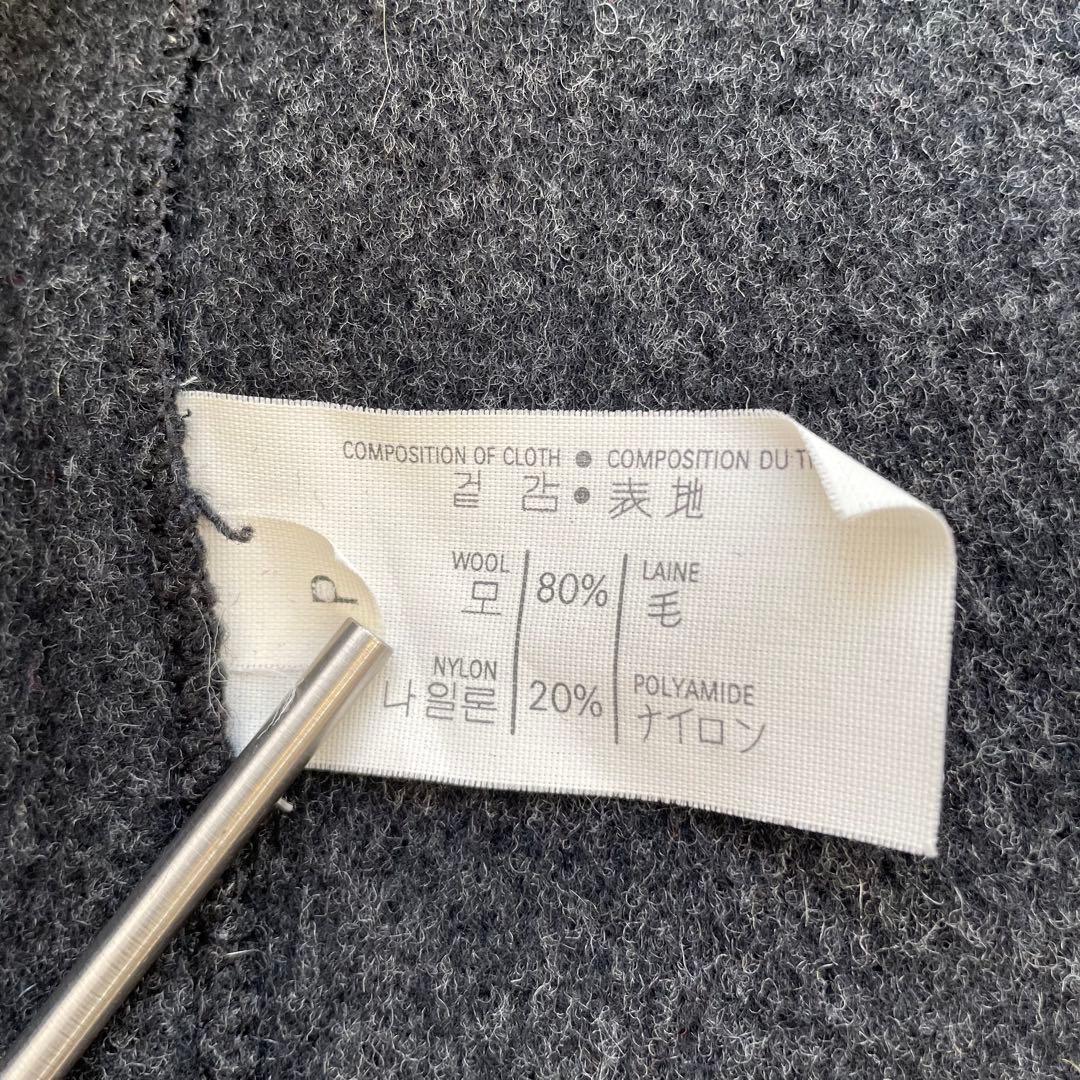 グローバーオール✨ダッフルコート　ロング　ダークグレー　ブラック　フード　M