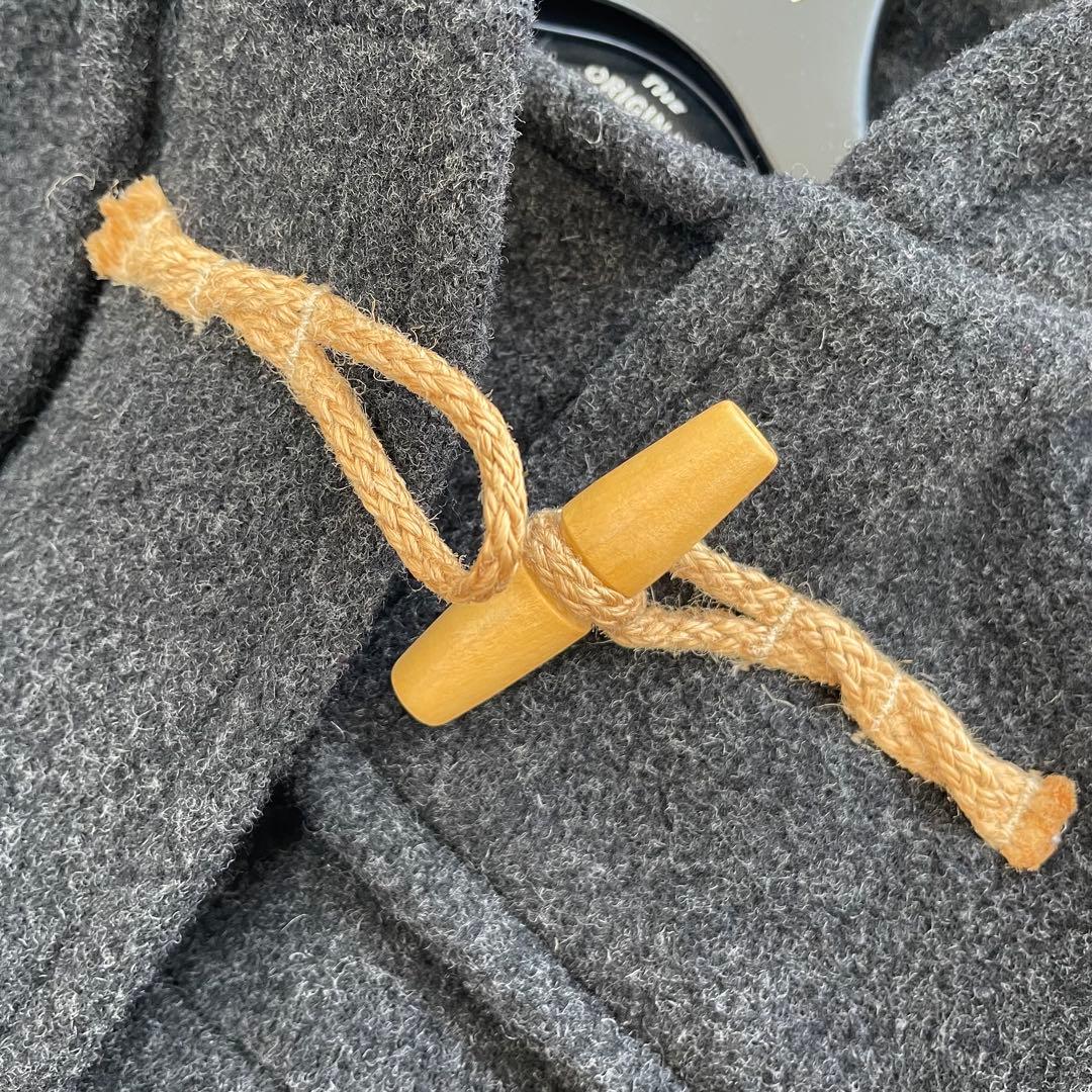 グローバーオール✨ダッフルコート　ロング　ダークグレー　ブラック　フード　M