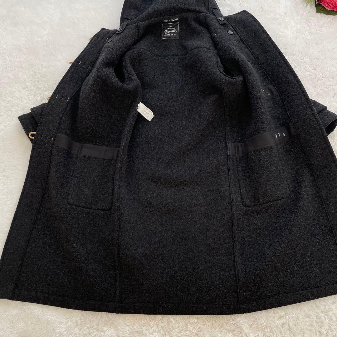 グローバーオール✨ダッフルコート　ロング　ダークグレー　ブラック　フード　M