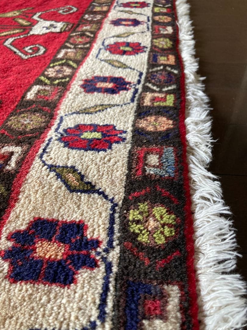 手織りウールペルシャラグ 約150×215センチ