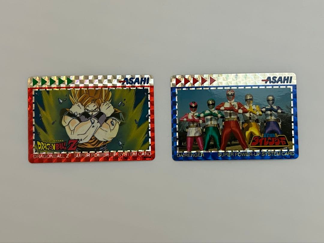 激レアASAHI ドラゴンボールZ ダイレンジャー カード 2枚