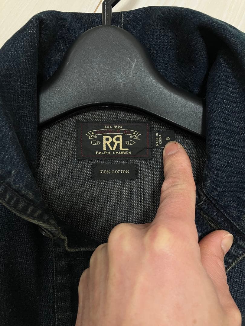 RRL デニムハーフボタンシャツプルオーバーラルフローレン