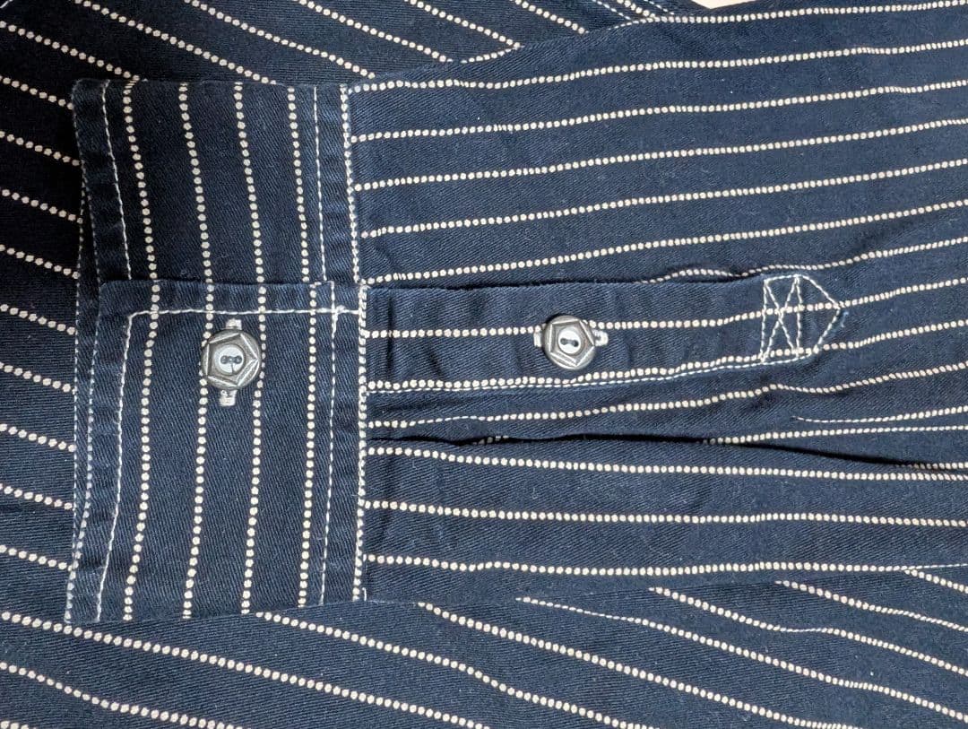 VANSON 　NVSL-2105 刺子切り替え デニムシャツ　XXL 美品