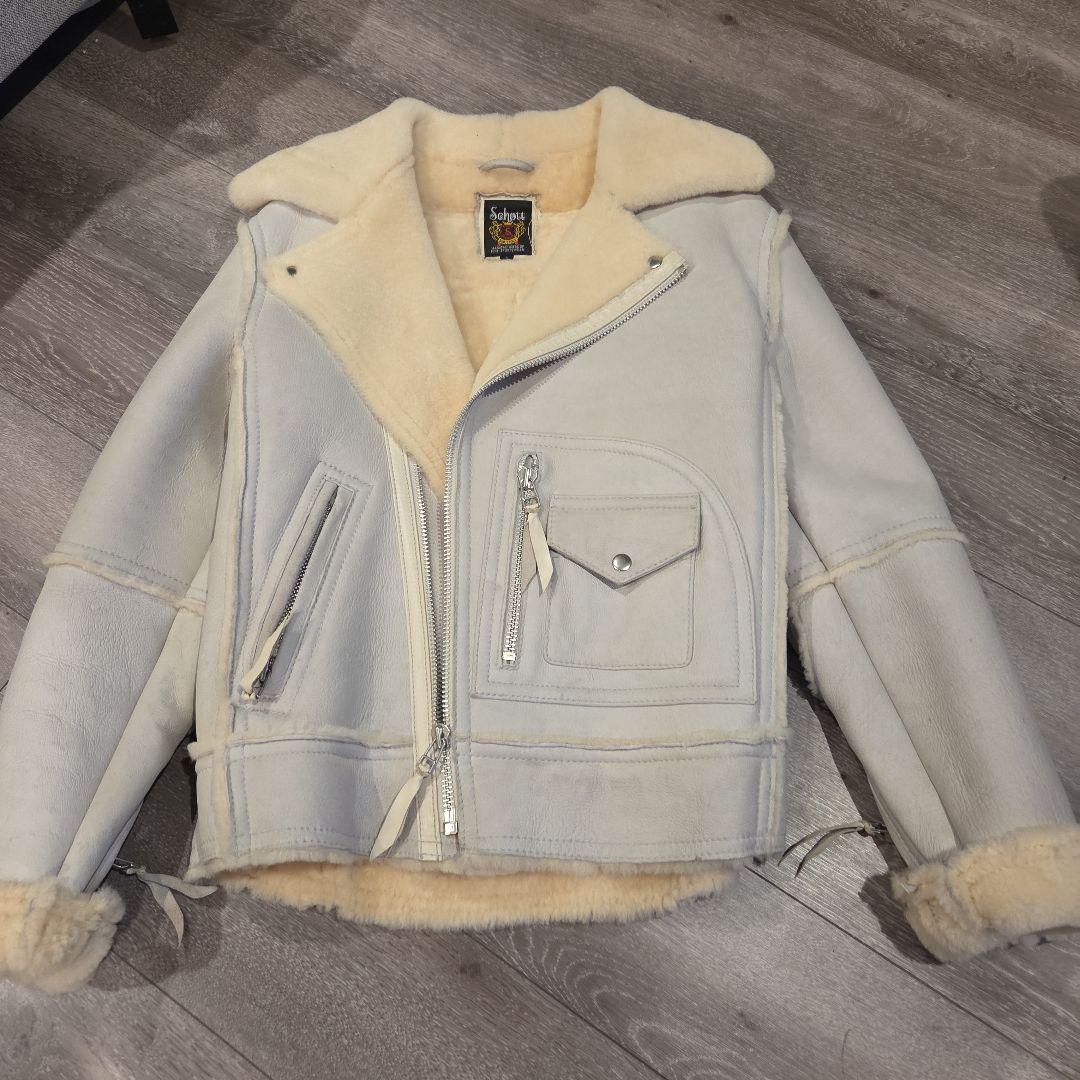 Schott ホワイトライダースジャケット