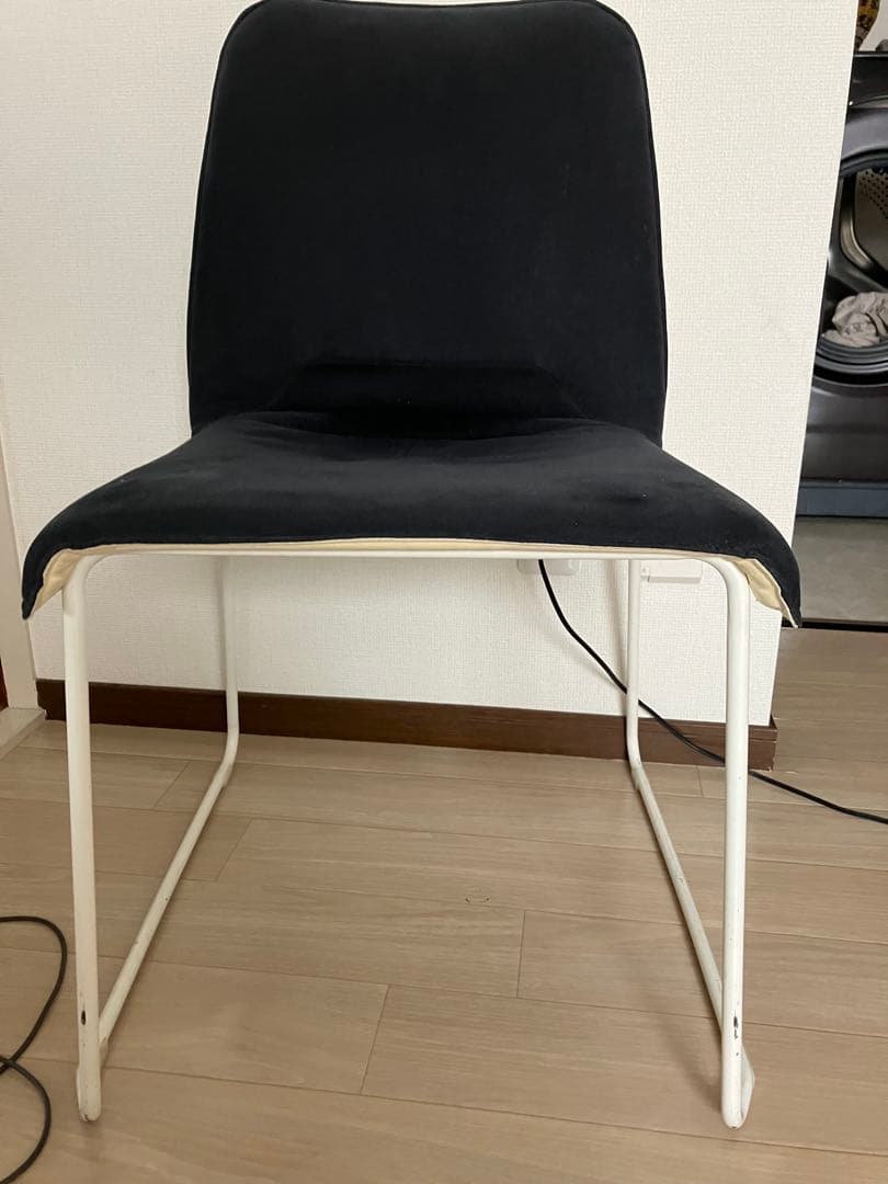 カッシーナ　黒ファブリックチェア