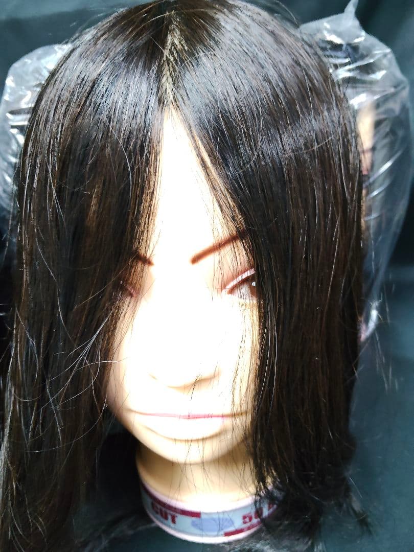 【7体セット】美容師国家試験 カットウィッグ 50B 人毛MIX