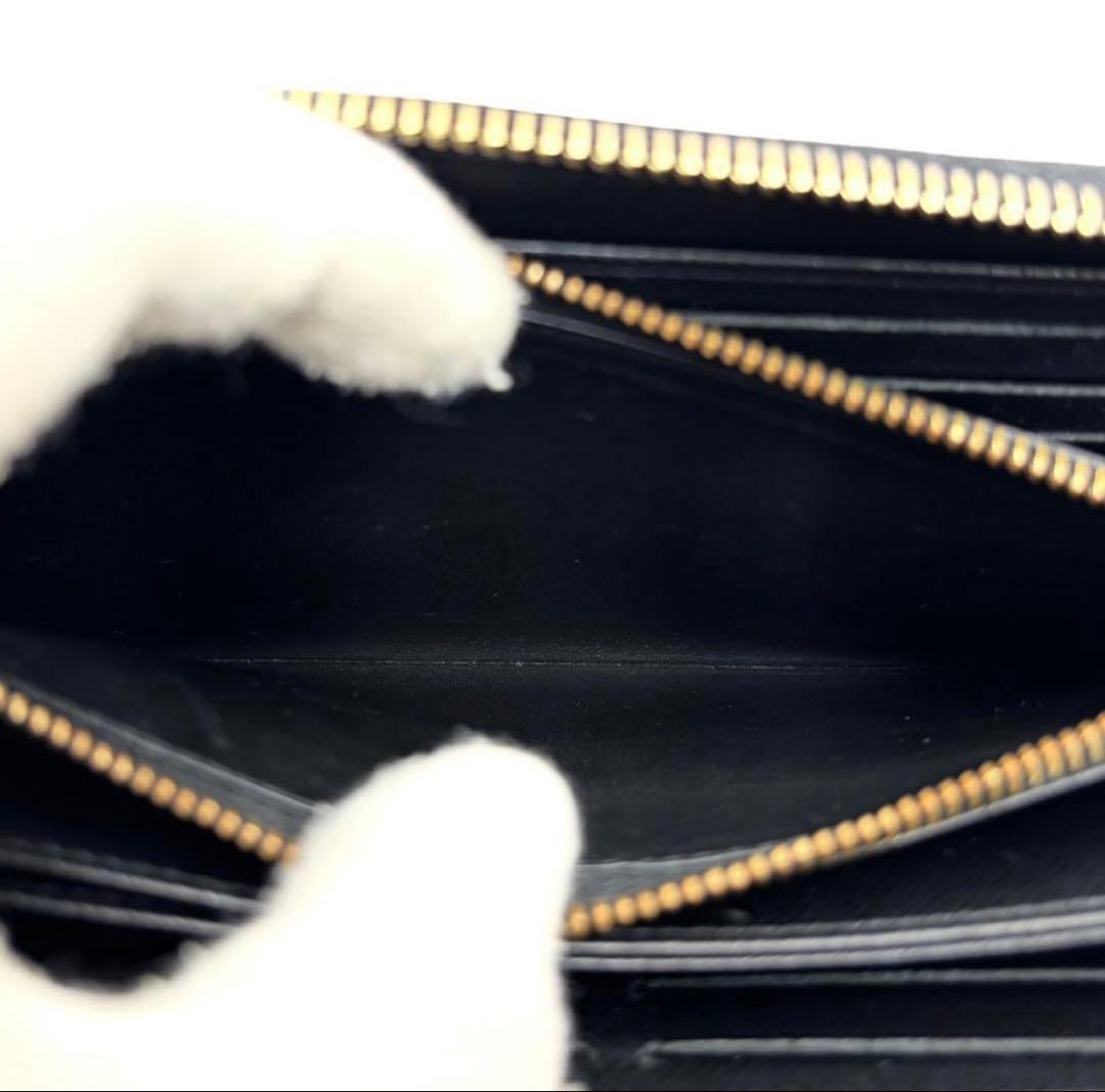 【最新型IC美品】ルイヴィトン　エピ　ジッピーウォレット　ゴールド金具　ブラック