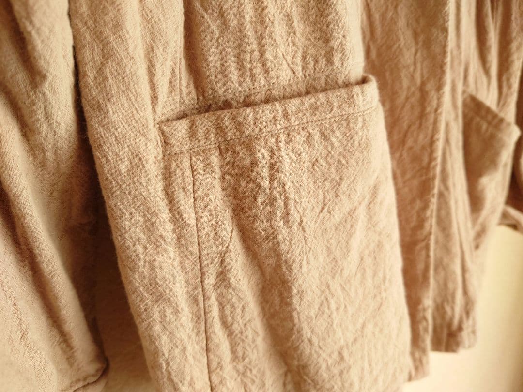 sorte cuff セットアップ 綿麻 コットンリネン ダブルガーゼ ベージュ