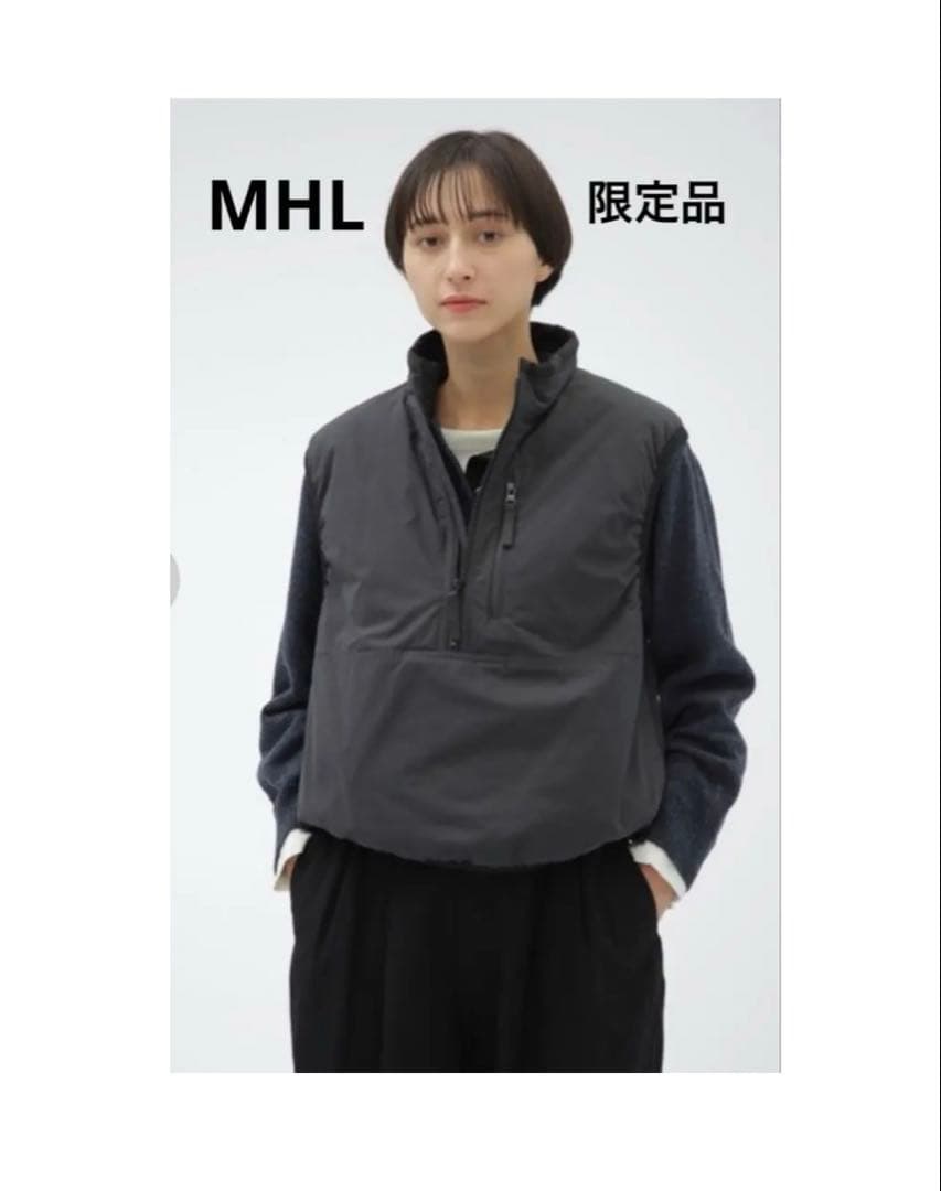 【オンライン限定】MHL. マーガレットハウエル ダウンベスト ブラック