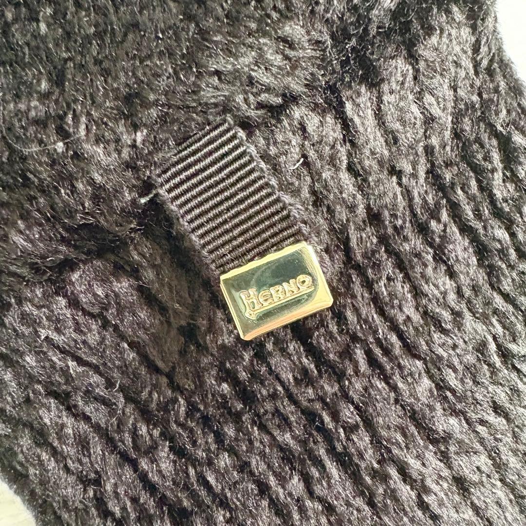 極美品　2023年モデル　ヘルノ　リゾート　ダウン　ニット　黒　42