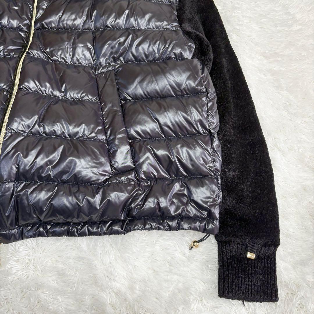 極美品　2023年モデル　ヘルノ　リゾート　ダウン　ニット　黒　42