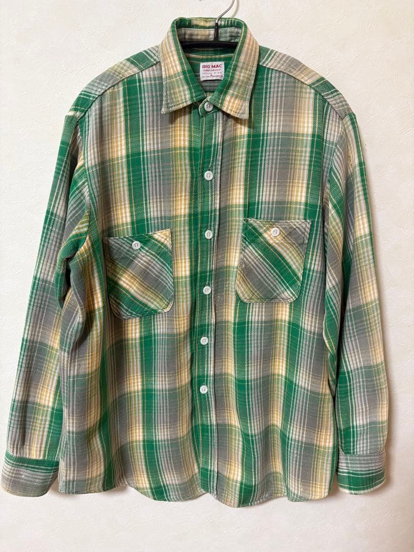 B*y様 60s BIGMACビンテージ フランネルチェックシャツ penney